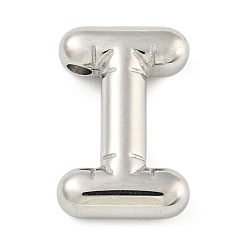 Letter I Не тускнеющие 304 подвески из нержавеющей стали, шарм-буква, Буква "i", 19.5x12x5 мм, отверстие : 1.5 мм