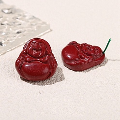 Human Ручной киноварь шарики, красные, человек, 25x6 мм