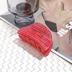 Красный Заколки для волос с когтями из ацетата целлюлозы (смола), аксессуары для волос для женщин и девочек, красные, 80x40 мм