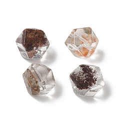 Лодолит Кварц Натуральные красные бусины из кварца лодолита, граненые круглые бусины в форме звезды, 9x8~9x7.5~8 мм, отверстие : 0.9 мм