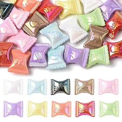 (52) Непрозрачная лаванда 32 шт. УФ-покрытие радужных переливающихся акриловых бусин, конфеты со словом сладкий, разноцветные, 19x23.5x10.5 мм, отверстие : 2.5 мм