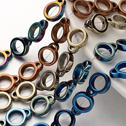 (52) Непрозрачная лаванда Гальванизировать немагнитных синтетический гематит нитей бисера, кальян, разноцветные, 16x12x4 мм, отверстие : 1 мм, около 26 шт / нитка, 15.7 дюйм