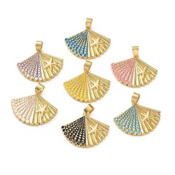 Настоящее золото 18K Латунные подвески, подвески в форме ракушек, с эмалью, реальный 18 k позолоченный, 20.5x25.5x2.5 мм, отверстие : 3.5x4 мм