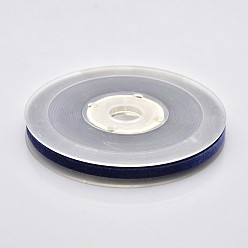 Полуночно-синий Полиэстер бархат лента для упаковки подарка и украшения празднества, темно-синий, 1/4 дюйм (7 мм), о 70yards / рулон (64 м / рулон)