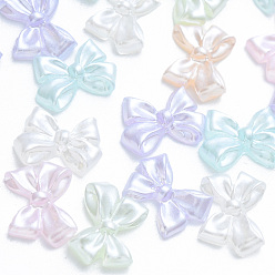 Mixed Color Resin Imitation Pearl Cabochons, Bowknot, Mixed Color, 8x11x3mm