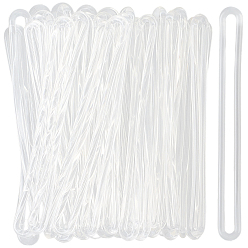 Прозрачный 100шт. ПВХ ленты, прозрачные, 80x8x2.5 мм