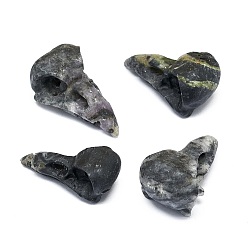Druzy Agate Natural Druzy Agate Sculpture Display Decorations, for Home Office Desk, Eagle's Beak, 37~40x17~22x15.5~19mm