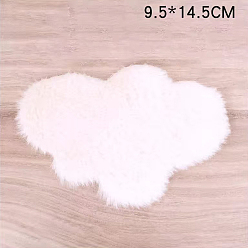 Cloud Мягкие миниатюрные ковры, для украшения спальни кукольного домика, облачный узор, 95x145 мм