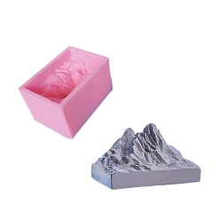 Бледно-Розовый Силиконовые формы для украшения горного дисплея своими руками 3d, формы для литья смолы, для уф-смолы, поделки из эпоксидной смолы, розовый жемчуг, 102x70x60 мм