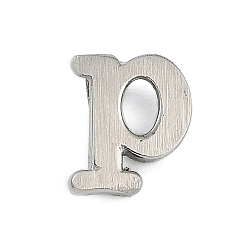 Letter P 304 из нержавеющей стали бусы, буквы, Письмо P, 10x8x5 мм, отверстие : 3 мм