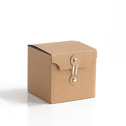BurlyWood Rectangle Kraft Paper Packaging Box, for Candle Packaging Gift Box, BurlyWood, 9.5x9.5x9cm