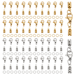 (52) Непрозрачная лаванда Наборы для изготовления ювелирных изделий своими руками, включая 304 складные зажимные концы из нержавеющей стали, карабины и открытые соединительные кольца, разноцветные, 5x0.6 мм, внутренний диаметр: 4 мм