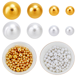Белый Наборы бисера своими руками, в том числе искусственные жемчужные акриловые бусины, пластиковые бусины abs, белые, 8~16 мм, 360 шт / комплект