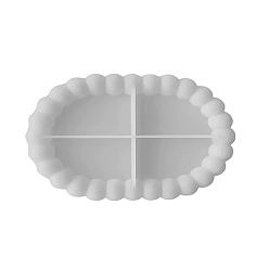 Oval Силиконовые формы для подставок, белые, овальные, 120x170x20 мм