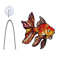 Красный Акриловый кулон украшение, с железной цепью и крюком, красные, 183x203 мм