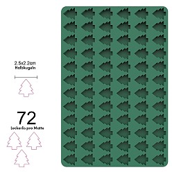 Рождественская елка Формы для расплавления пищевого силиконового воска, для изготовления поделок из сургучной печати своими руками, темно-зеленый, узор Рождество дерево, 300x200 мм