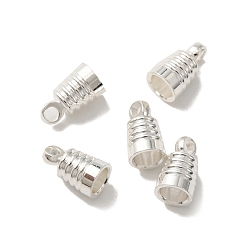 Посеребрённый Залог латуни кулон, без свинца и без кадмия, 925 серебро покрытием, 8.5x5 мм, отверстие : 1.6 мм