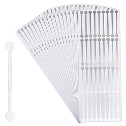 Гейнсборо Самоклеющиеся наклейки из пвх, для уплотнений косметических флаконов, светло-серые, 230x80x0.1 мм, 36шт / лист, 14 листов / комплект