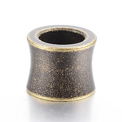 Античная Бронза 304 из нержавеющей стали бусы, бусины с большим отверстием, ваза, античная бронза, 10x8 мм, отверстие : 6.5 мм