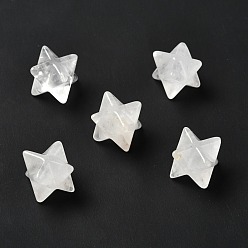 Quartz Crystal Natural Quartz Crystal Beads, No Hole/Undrilled, Merkaba Star, 12.5~13x12.5~13x12.5~13mm