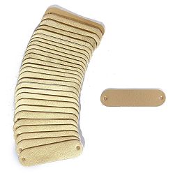 Золотистый Овальные бирки из искусственной кожи пустые, для джинсов своими руками, , обуви, аксессуары для шляп, золотые, 45x12 мм