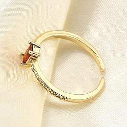 (123L) Белый крем непрозрачный блеск Манжеты из латуни с микро паве кубический цирконий для женщин, без кадмия, без никеля и без свинца, прямоугольные, реальный 18 k позолоченный, огнеупорный кирпич, Прямоугольник: 6x4 мм