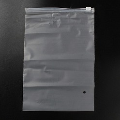 Прозрачный Прозрачные полиэтиленовые пакеты для хранения ювелирных изделий с застежкой-молнией, портативные мешочки-органайзеры для ювелирных изделий, прямоугольные, прозрачные, 25.4x17x0.15 см