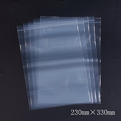 White Plastic Zip Lock Bags, Resealable Packaging Bags, Top Seal, Self Seal Bag, Rectangle, White, 33x23cm, Unilateral Thickness: 3.1 Mil(0.08mm), 100pcs/bag