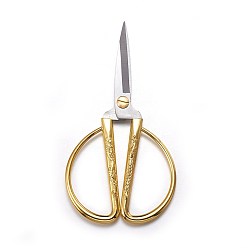 Golden Edelstahl Schere, mit Zinklegierungsgriff, golden, 16.8x8.8x1.5 cm
