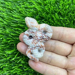 Камень Сетки Резная статуя змеи из натурального неттоуна, украшение для дома, Статуэтки по фен-шуй для украшения домашнего офиса, 50 мм