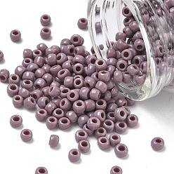 (52) Opaque Lavender Тохо 6/0 круглые бусины, японский бисер, (52) непрозрачный лавандовый, 4 мм, отверстие : 1.5 мм, Около 168 шт / 10 г