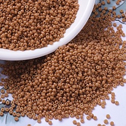 (RR4457) Дуракоат Окрашенный Непрозрачный Кедр Миюки круглые бусины рокайль, японский бисер, (rr 4457) крашеный дюракоут непрозрачный кедр, 11/0, 2x1.3 мм, Отверстие : 0.8 мм , около 5500 шт / 50 г