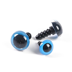 Темно-Голубой Поделка кукольных глаз из пластиковых шурупов, безопасные глаза, кукольные глаза чучела медведя, полукруглый, глубокое синее небо, 15.5x10 мм