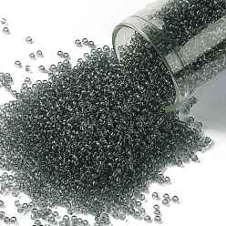 (9) Transparent Black Diamond TOHO 15/0 Round Beads, Japanese Seed Beads, (9) Transparent Black Diamond, 1.5mm, Hole: 0.7mm, about 3000pcs/bottle, 10g/bottle