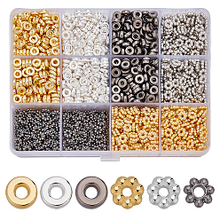 (52) Непрозрачная лаванда Наборы для изготовления ювелирных изделий своими руками, включая проставки ccb, Бусины разделители из сплава , разноцветные, 5.5~6.5x1.5~2 мм, отверстие : 1.7~2 мм, 2100 шт / комплект