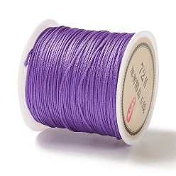 Purple 50 Yards Nylon Chinese Knot Cord, Nylon Jewelry Cord for Jewelry Making, Purple, 0.8mm