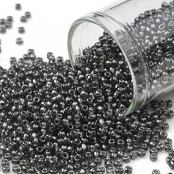 (282) Inside Color Charcoal Toho runde Rocailles, japanische Rocailles, (282) Innenfarbe Holzkohle, 11/0, 2.2 mm, Bohrung: 0.8 mm, über 1110pcs / Flasche, 10 g / Flasche