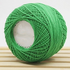 Зеленый лайм 45размер хлопка g 8 нитки для вязания крючком, вышивка мулине, пряжа для ручного вязания кружева, зеленый лайм, 1 мм