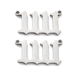 Number 304 подвески из нержавеющей стали, число 1, 11x20x1.5 мм, отверстие : 1.2 мм