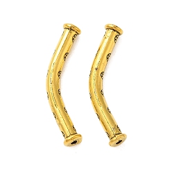 Античное Золото Тибетский стиль сплав резные трубчатые бусины, античное золото , 32x9x5 мм, отверстие : 1.2 мм