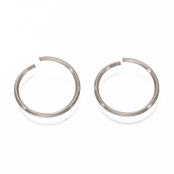 Нержавеющая Сталь Цвет Не тускнеют 304 нержавеющая сталь открытые быстроразъемные соединения, Кольца, цвет нержавеющей стали, 17x1 мм, внутренний диаметр: 14 мм