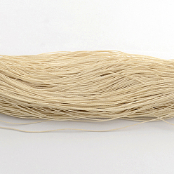 Светлый Золото-желтый Круглый вощеный полиэфирный шнур, тайваньский вощеный шнур, витой шнур, светлый золотарник желтый, 1.5 мм, около 415.57 ярдов (380 м) / пачка