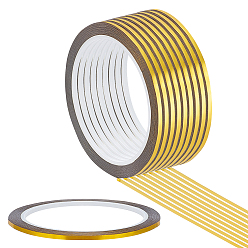 Золотистый 50м клейкая лента для животных, для упаковки бумажных открыток ручной работы, фотоальбомов, золотые, 3 мм