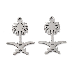 Stainless Steel Color Non-Tarnish 201 Stainless Steel Connector Charms, Flower Links, Stainless Steel Color, 19x14x1mm, Hole: 1.4mm