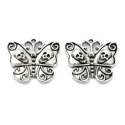 Бабочка Подвески из сплава в тибетском стиле , для Хэллоуина, без свинца и без кадмия, бабочка, 20.5x23x3.5 мм, отверстие : 1.5 мм, 362 шт / 1000 г