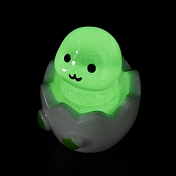 Змея Сломанная оболочка животного, светящиеся украшения из смолы, светится в темноте, украшения для рабочего стола в автомобиле или домашнем офисе, змея, 18x20.5x24.5 мм