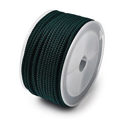 чирок Полиэстер плетеный шнур, зелено-синие, 2 мм, около 16.4 ярдов (15 м) / рулон