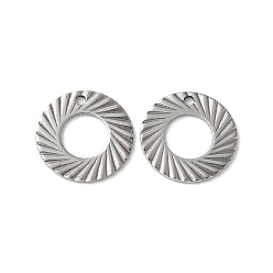 Нержавеющая Сталь Цвет 201 подвески из нержавеющей стали, кольцо, цвет нержавеющей стали, 13x0.5 мм, отверстие : 1.2 мм