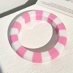 Бледно-Розовый Cmолы браслеты, полоса, розовый жемчуг, внутренний диаметр: 2.52 дюйм (6.4 см)