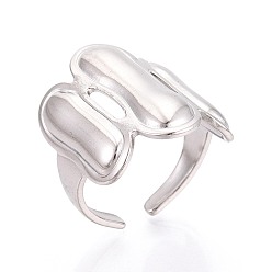 Нержавеющая Сталь Цвет Регулируемые 304 манжеты из нержавеющей стали для женщин, бар, цвет нержавеющей стали, 23.5 мм, размер США 7 1/4 (17.5 мм)